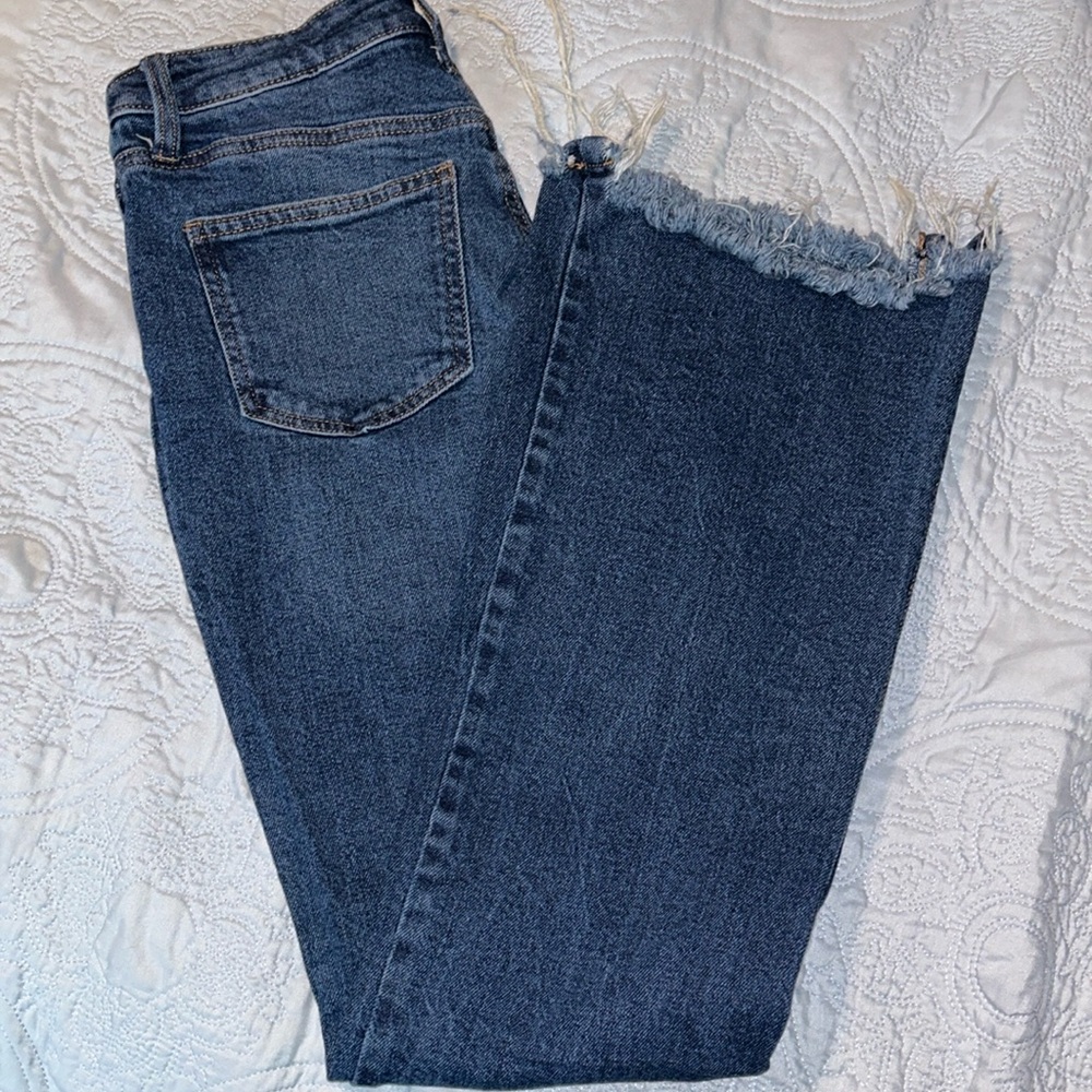 No Boundaries distressed flare jeans 5
